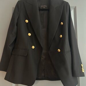 Banana Republic Black Blazer with Gold Accents